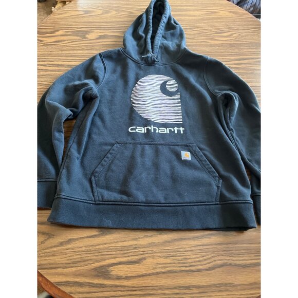 Carhartt Rain Defender Relaxed Fit  black pink hoodie size Large - Picture 1 of 7